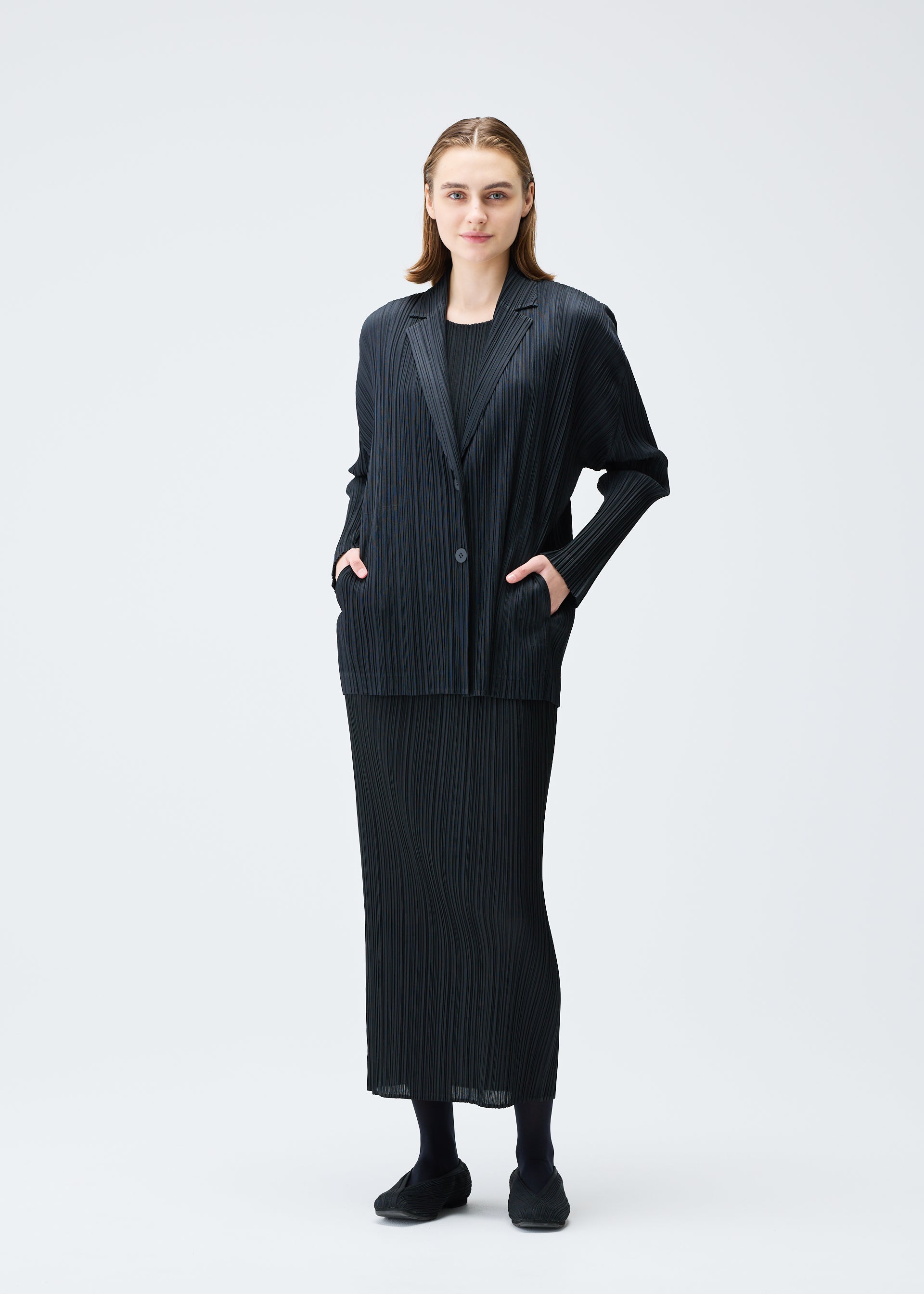 PLEATS JACKET、ウィメンズ_ジャケット&コート_ジャケット&ブルゾン、着用画像4
