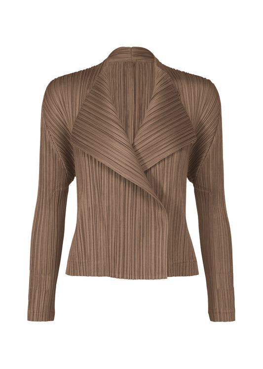 PLEATS JACKET、ウィメンズ_ジャケット&コート_ジャケット&ブルゾン、ブラウン