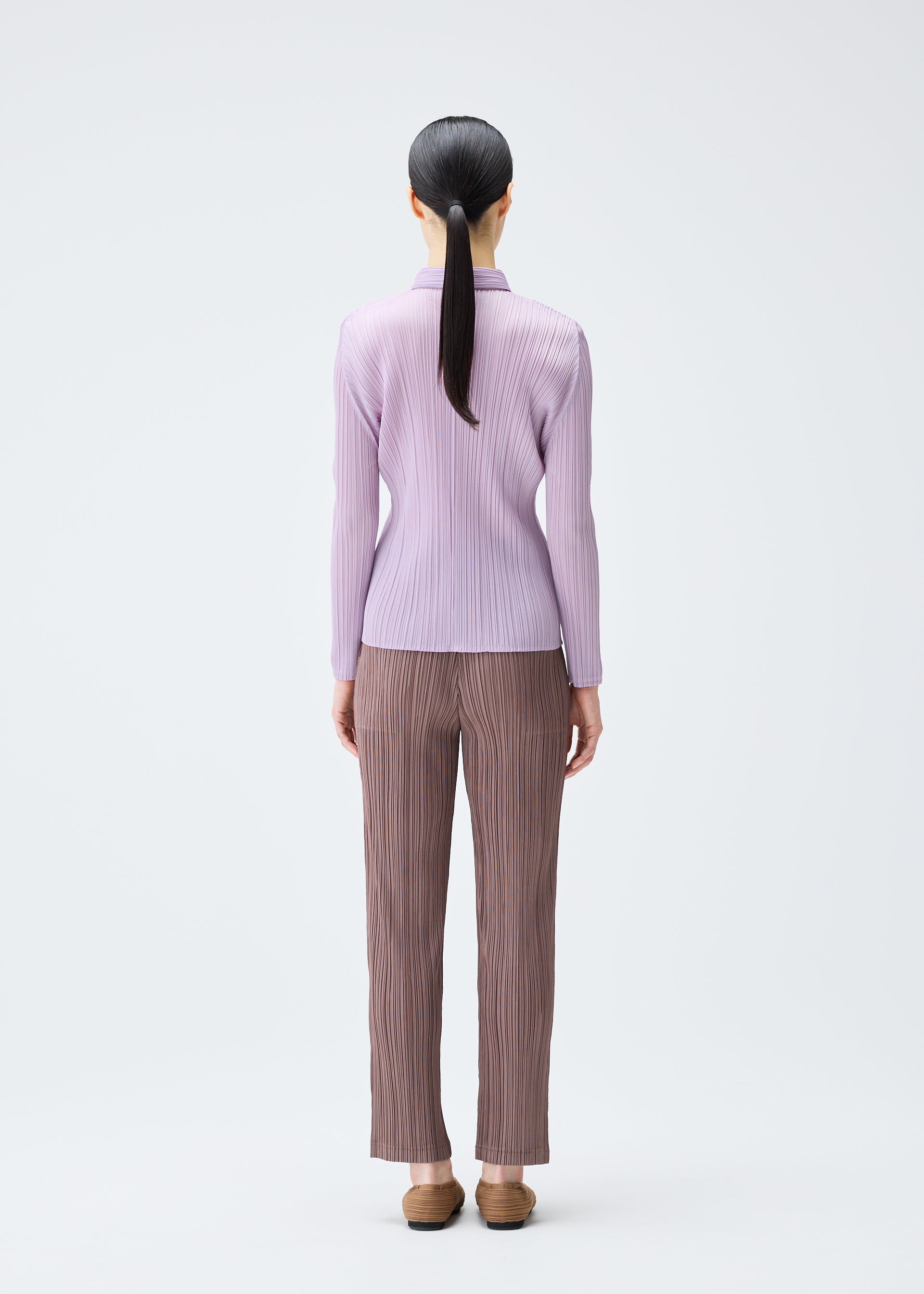 PLEATS SHIRT、ウィメンズ_トップス_シャツ、着用画像3