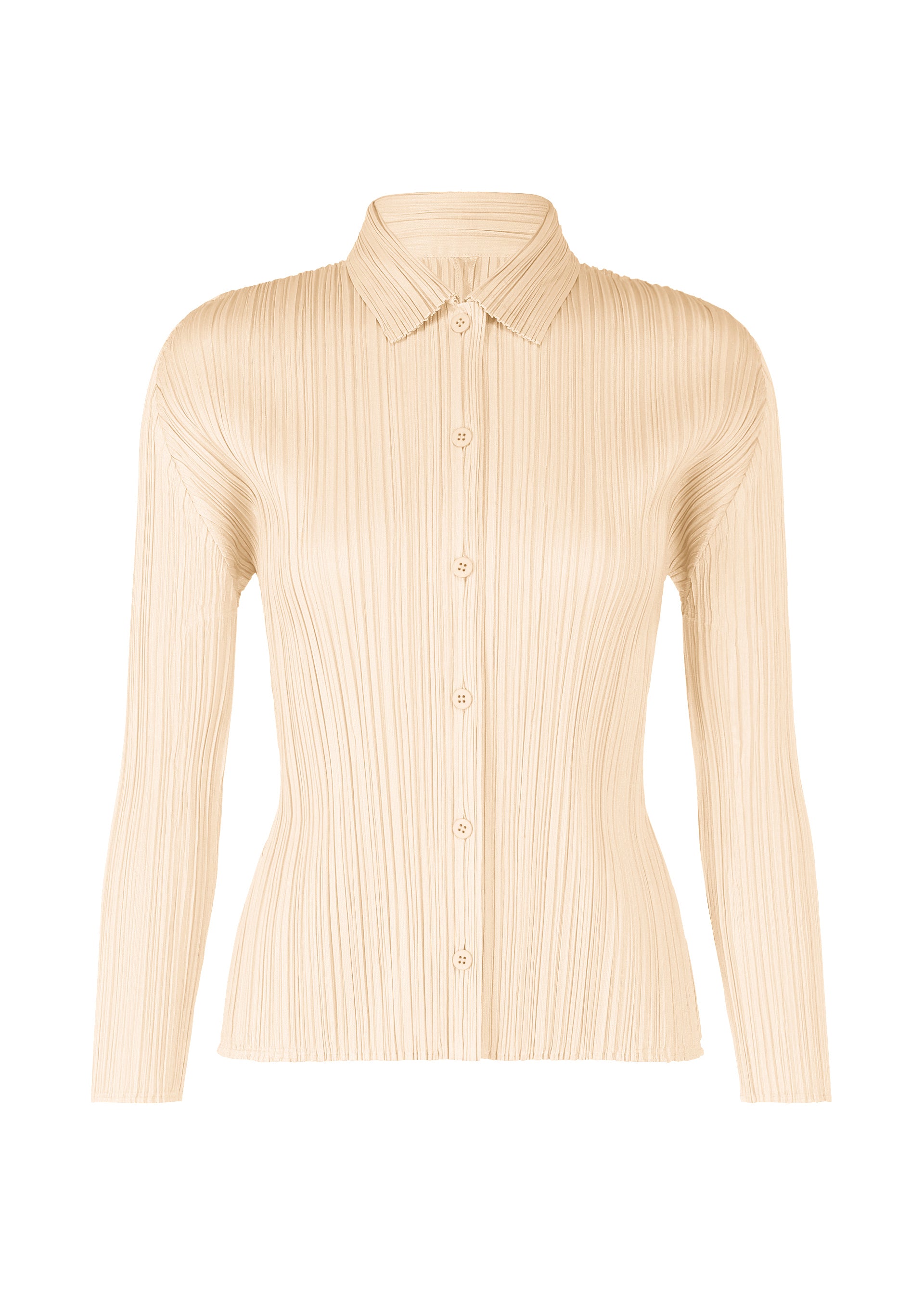 PLEATS SHIRT、ウィメンズ_トップス_シャツ、ホワイト