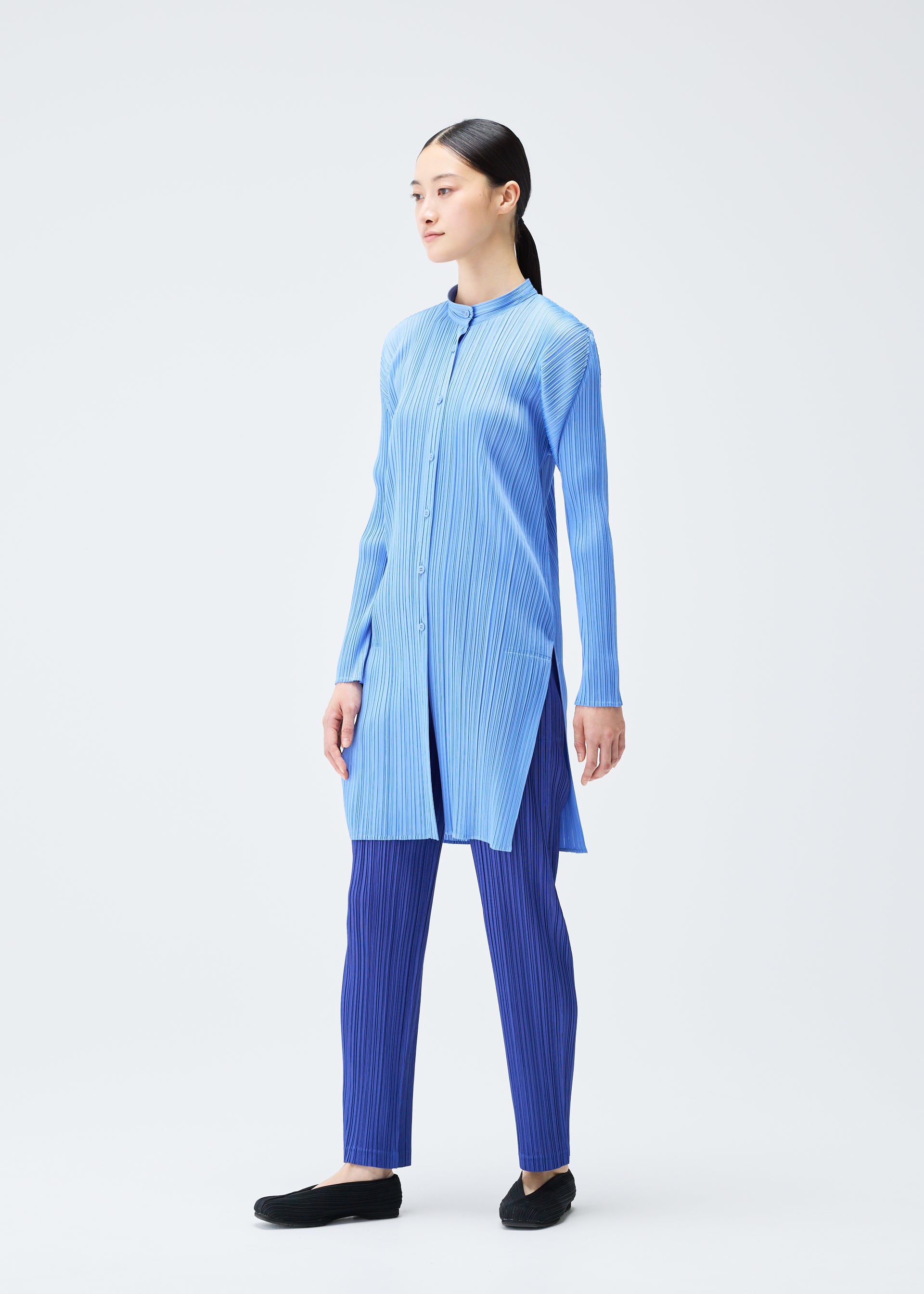 PLEATS SHIRT、ウィメンズ_トップス_シャツ、着用画像4