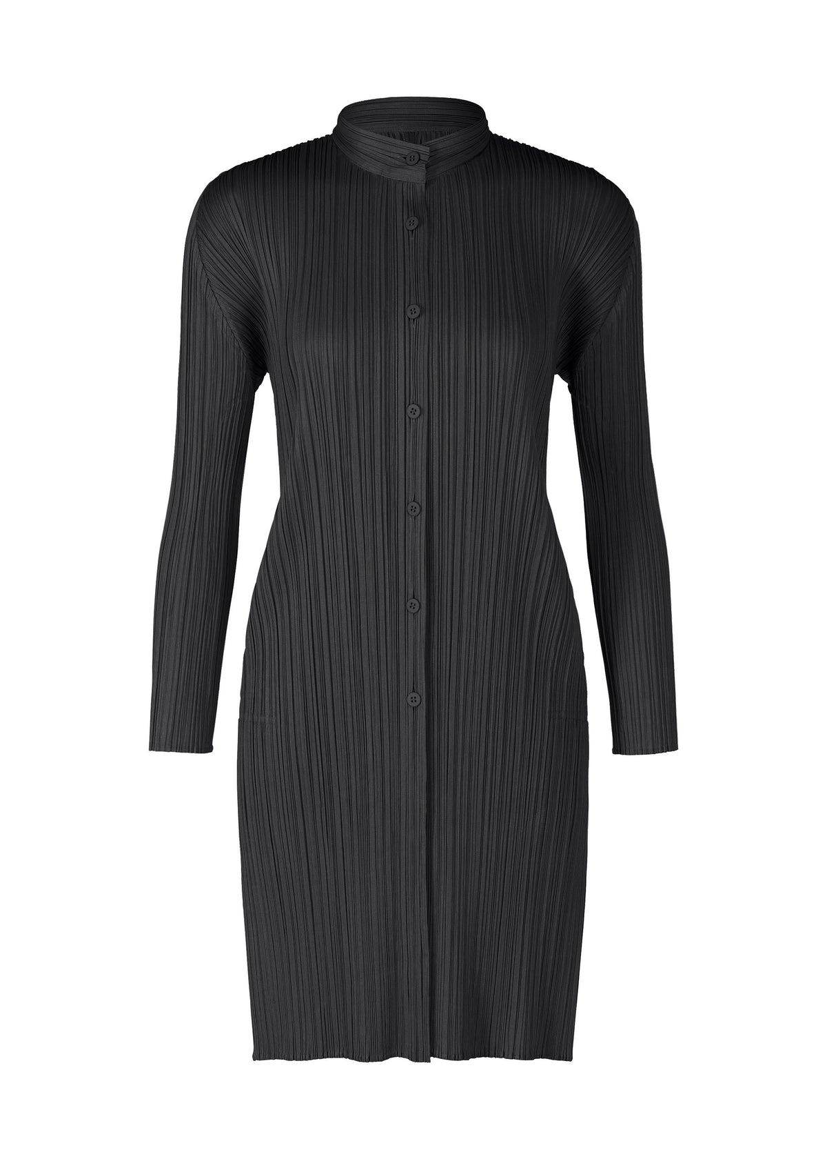 PLEATS SHIRT、ウィメンズ_トップス_シャツ、ブラック