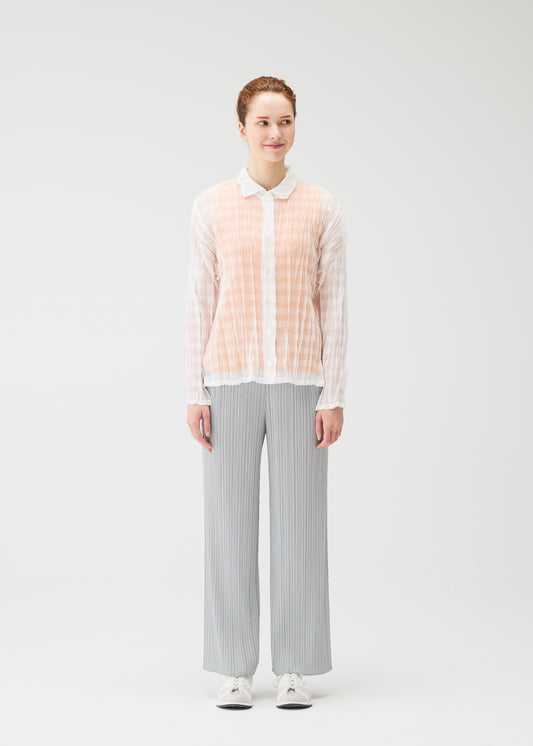 TWISTED BORDER SHIRT、ウィメンズ_トップス_シャツ、着用画像1