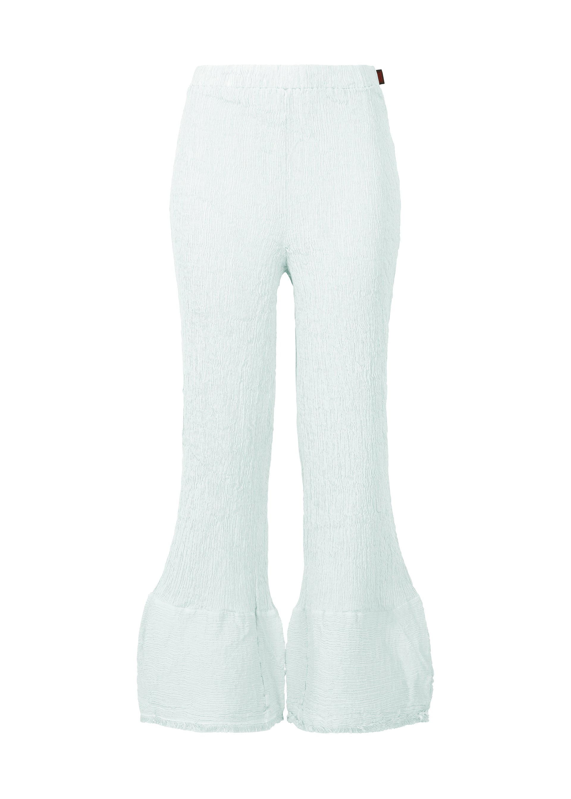 KYO CHIJIMI HEM LINE FRINGE、ウィメンズ_パンツ、ブルー