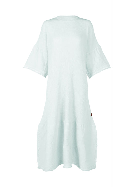 KYO CHIJIMI HEM LINE FRINGE、ウィメンズ_ワンピース、ブルー