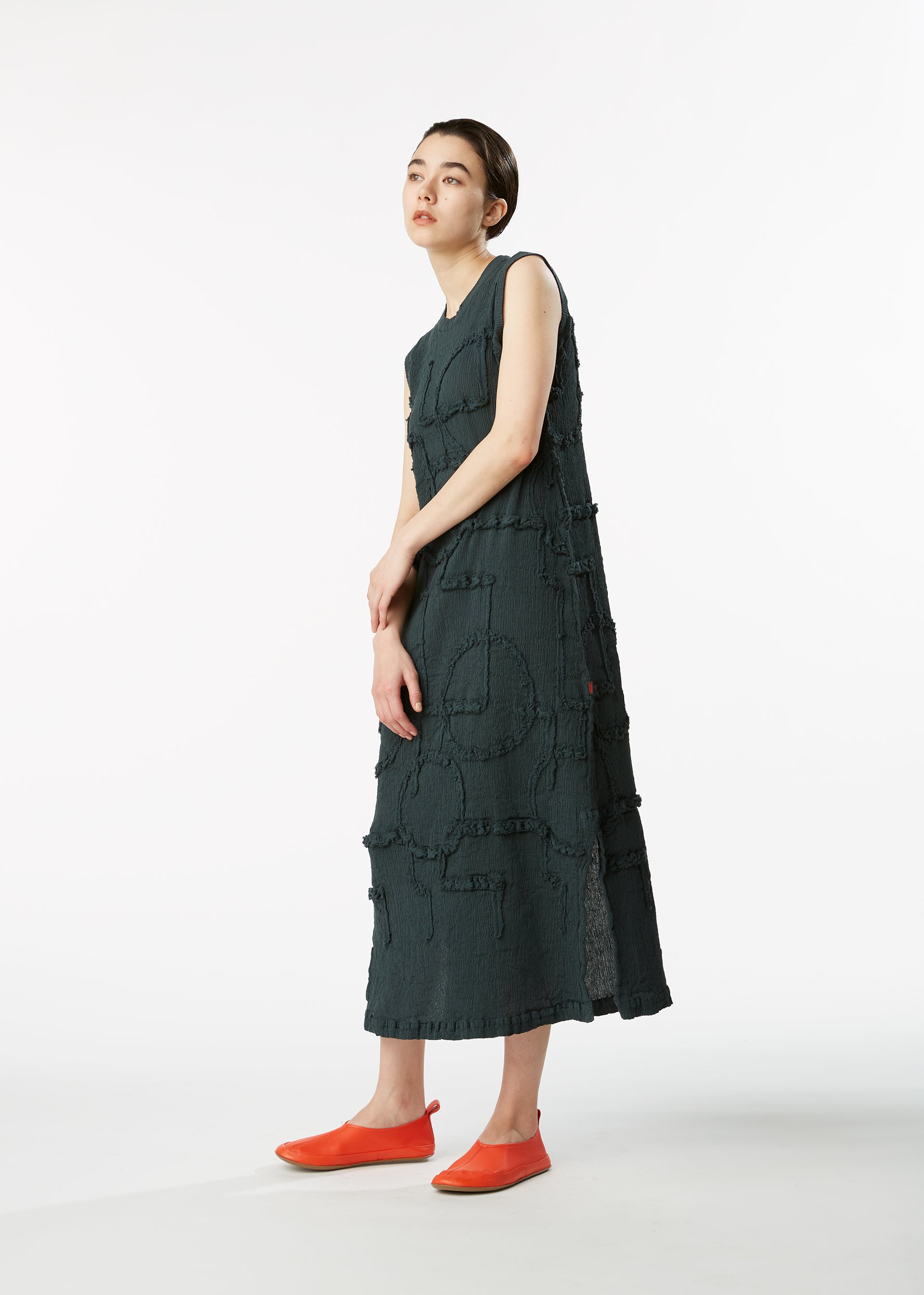 KYO CHIJIMI CIRCLE SQUARE、ウィメンズ_ワンピース、着用画像2