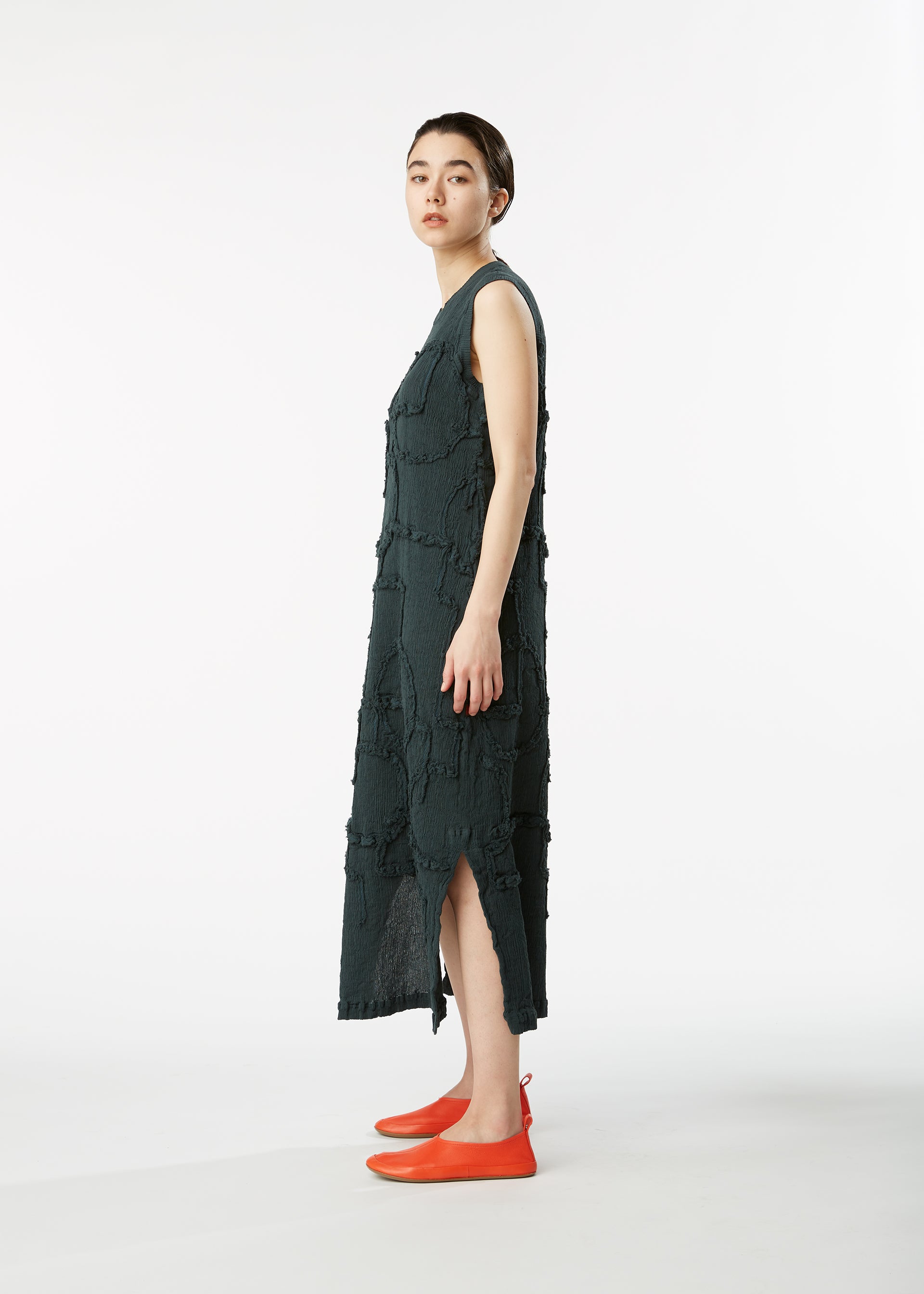 KYO CHIJIMI CIRCLE SQUARE、ウィメンズ_ワンピース、着用画像5