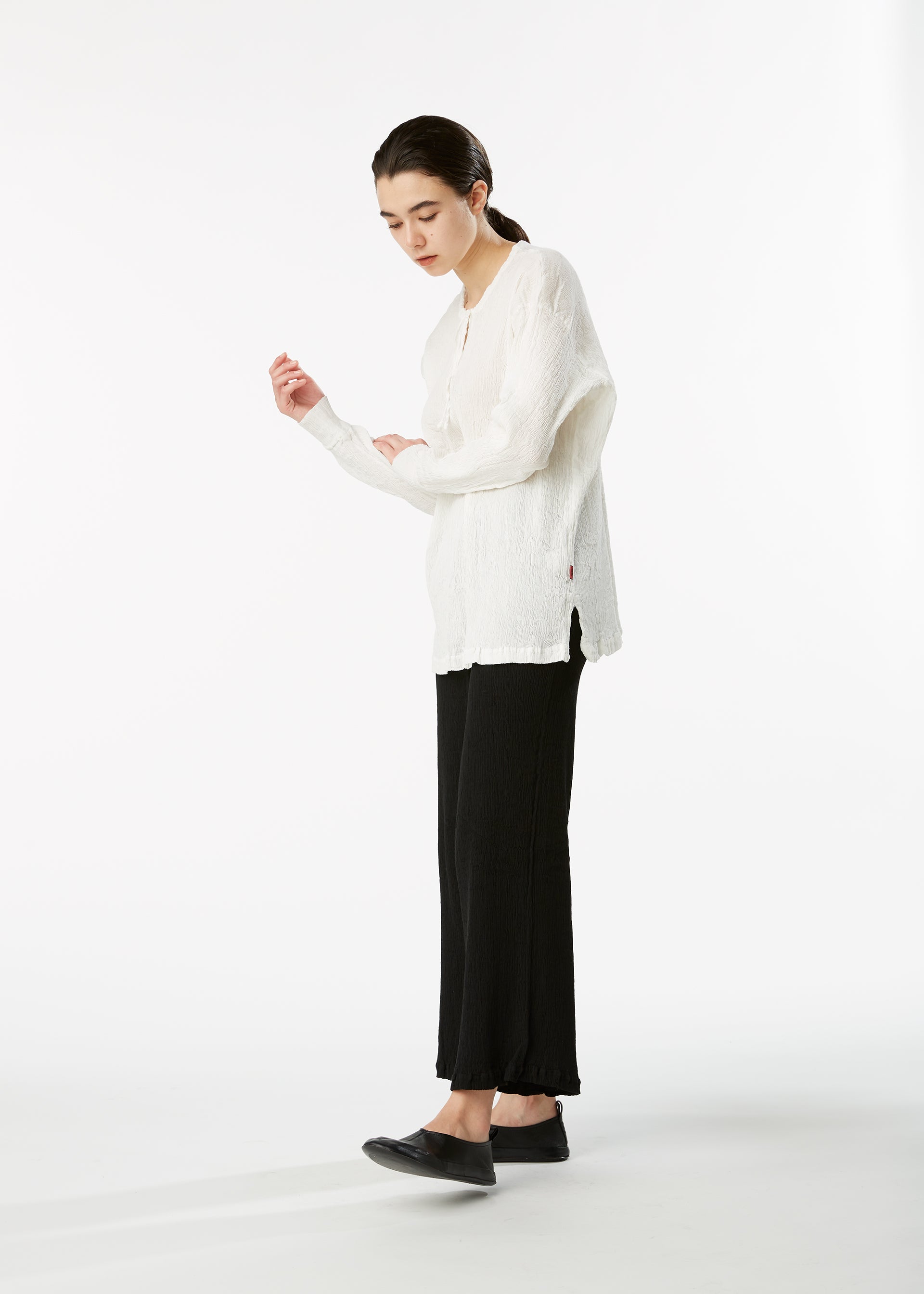 KYO CHIJIMI BASIC、ウィメンズ_トップス_トップ、着用画像3