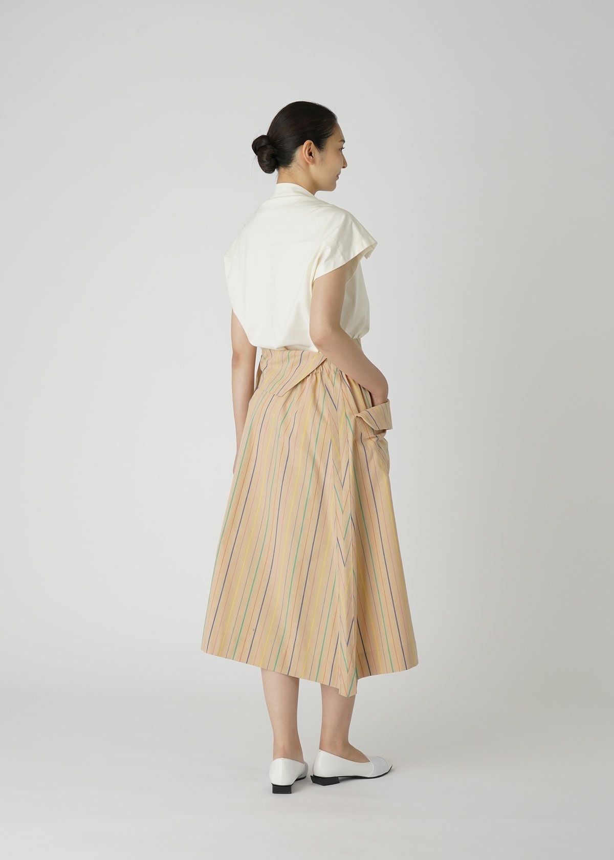 STRIPE COTTON、ウィメンズ_スカート、着用画像2