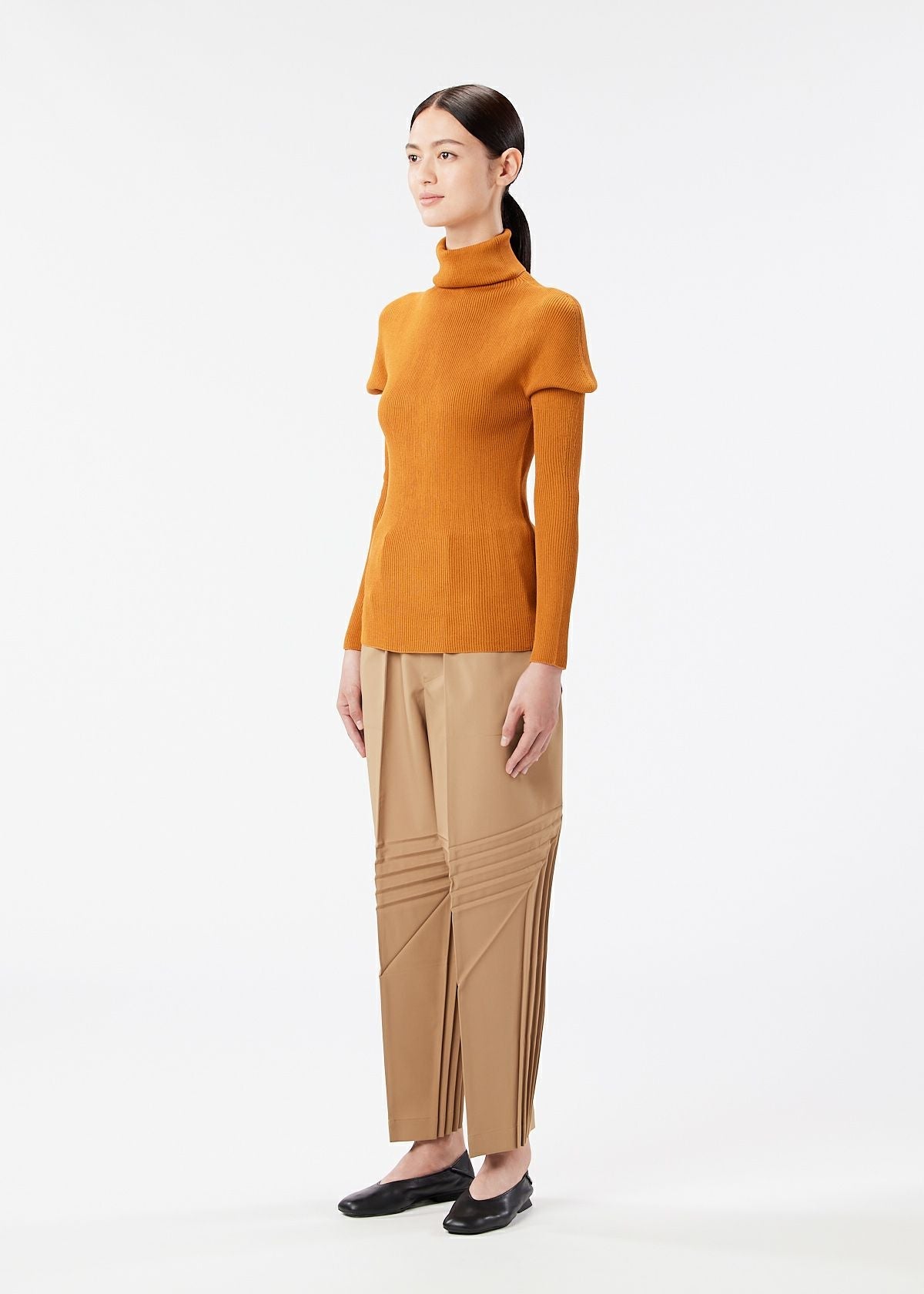 FLAT RIB KNIT、ウィメンズ_トップス、着用画像2