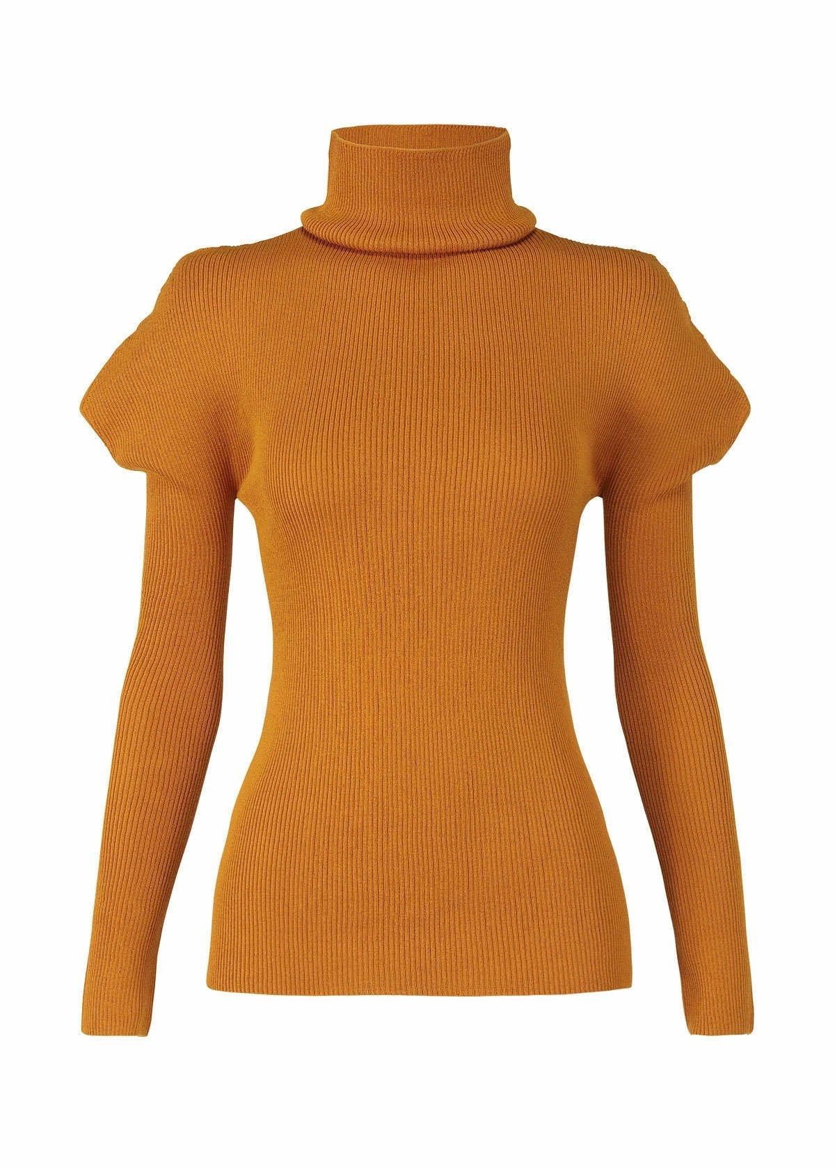 FLAT RIB KNIT、ウィメンズ_トップス、ベージュ