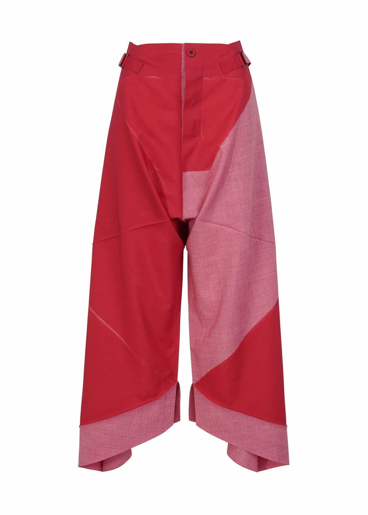 TRIANGLE RAMIE、ウィメンズ_パンツ、レッド