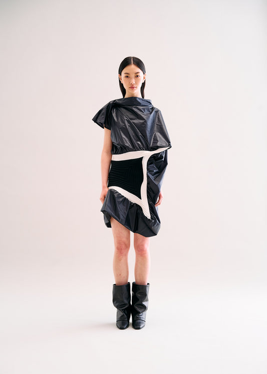 SQUARE SCHEME-2、ウィメンズ_ワンピース、着用画像1