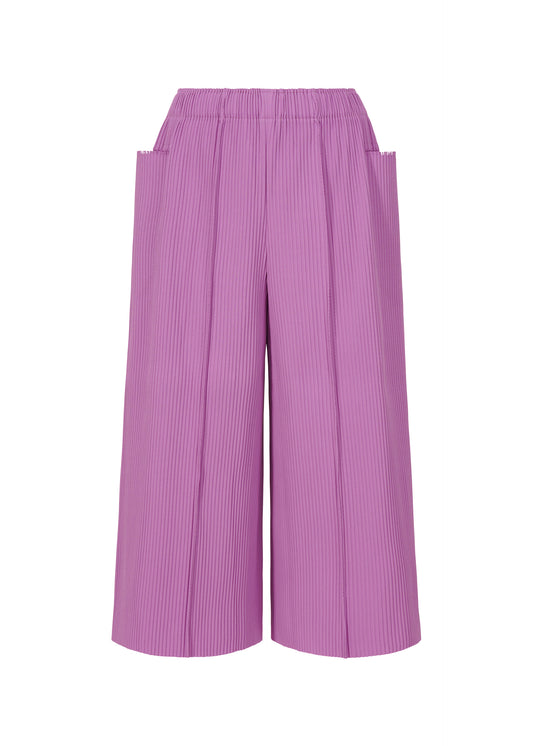 FINE KNIT PLEATS BOTTOM 3、ウィメンズ_パンツ、パープル