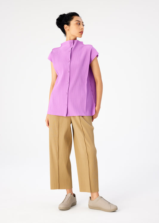 FINE KNIT PLEATS BOTTOM 3、ウィメンズ_パンツ、着用画像1