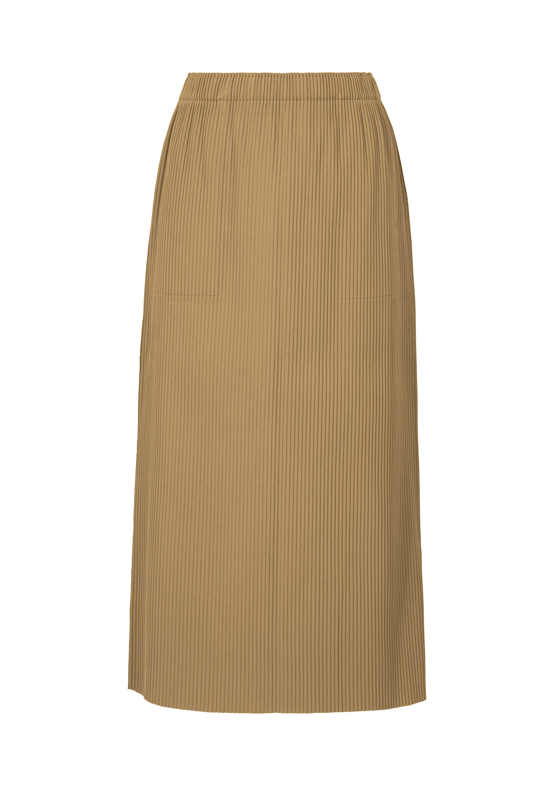 FINE KNIT PLEATS BOTTOM 3、ウィメンズ_スカート、ベージュ