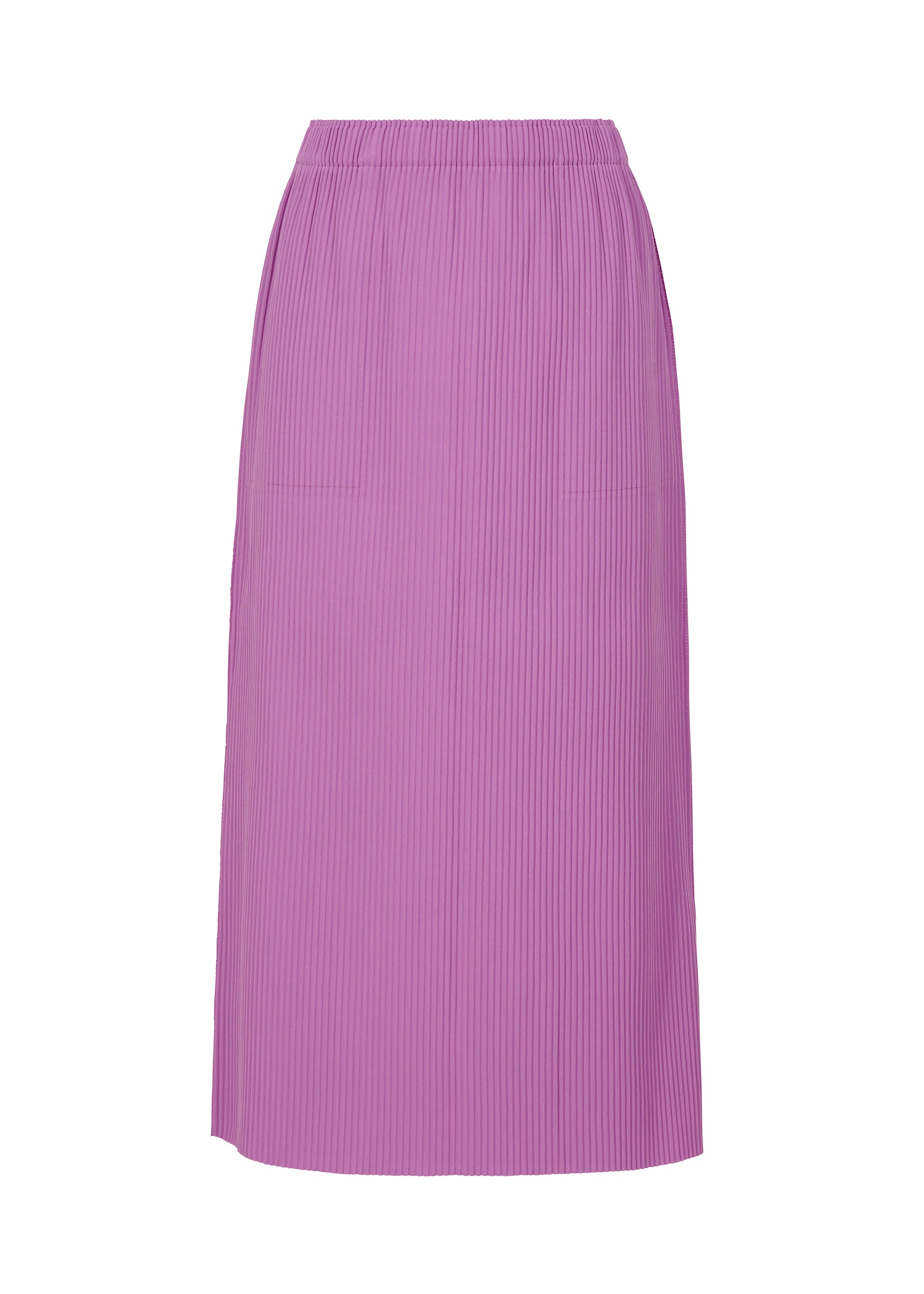 FINE KNIT PLEATS BOTTOM 3、ウィメンズ_スカート、パープル
