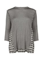 GINGHAM CHECK SEE-THROUGH CREPE