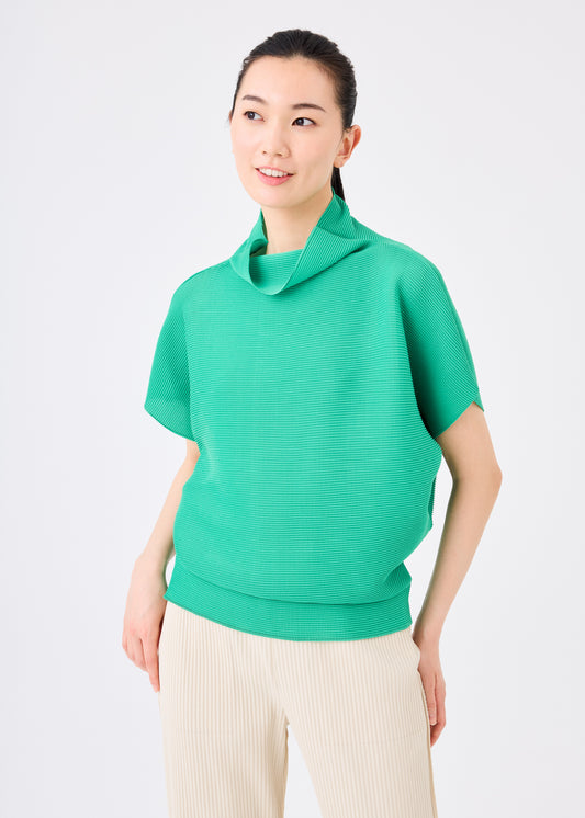 DOLMAN STRETCH PLEATS 1、ウィメンズ_トップス_トップ、着用画像1