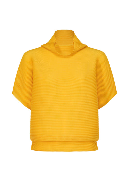 DOLMAN STRETCH PLEATS 1、ウィメンズ_トップス_トップ、イエロー
