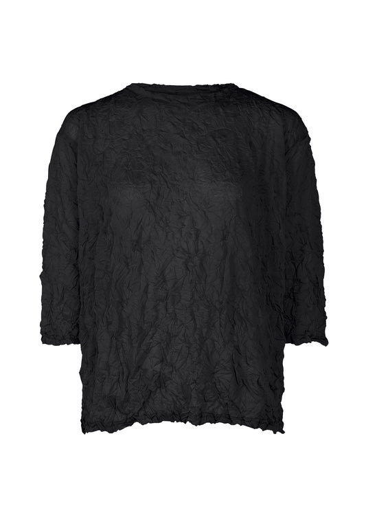 MERINGUE T-SHIRT、ウィメンズ_トップス_トップ、ブラック