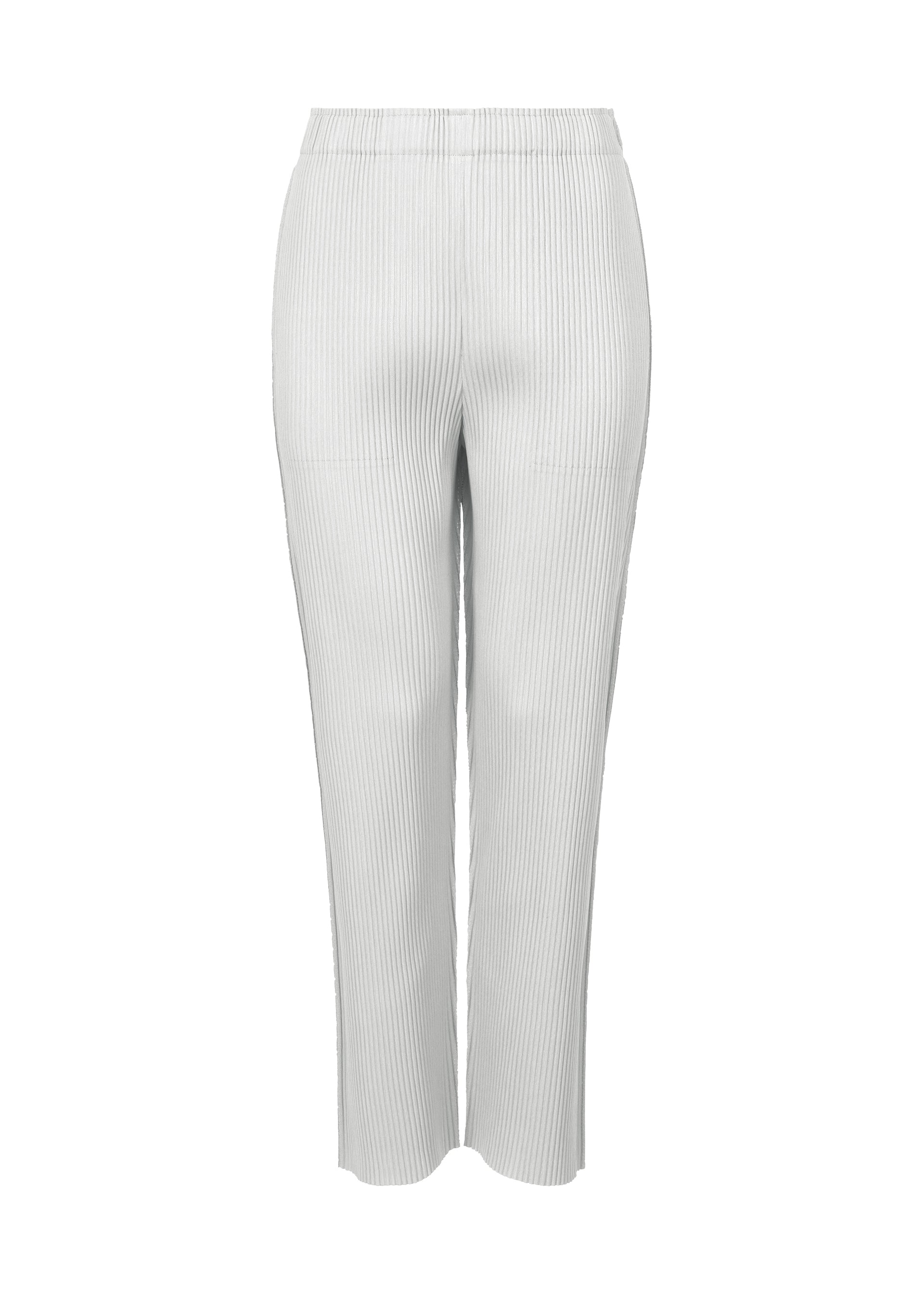 MIX FINE KNIT PLEATS BOTTOM、ウィメンズ_パンツ、グレー