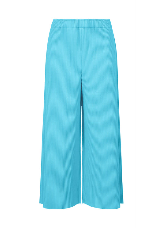 MIX FINE KNIT PLEATS BOTTOM、ウィメンズ_パンツ、ブルー