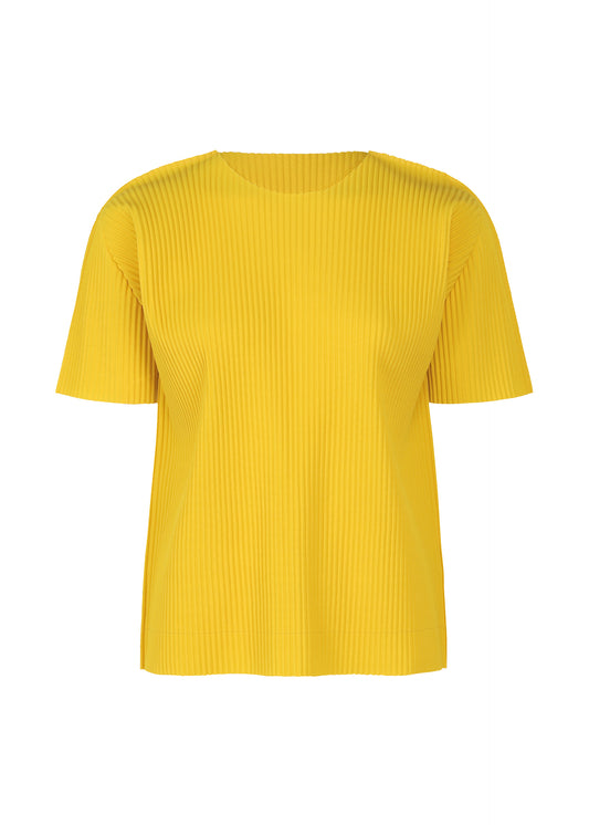 FINE KNIT PLEATS COLOR 1、ウィメンズ_トップス_トップ、イエロー
