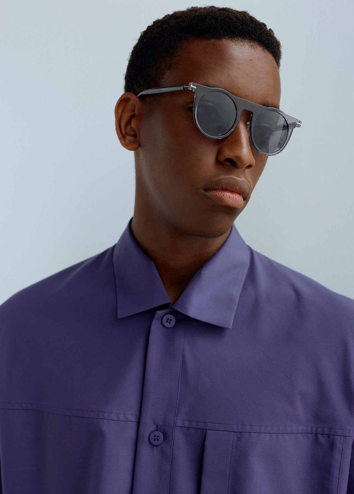 Lunettes De Soleil Issey Miyake IM-101 Homme - Verres Plissés Verts, Cadre Noir