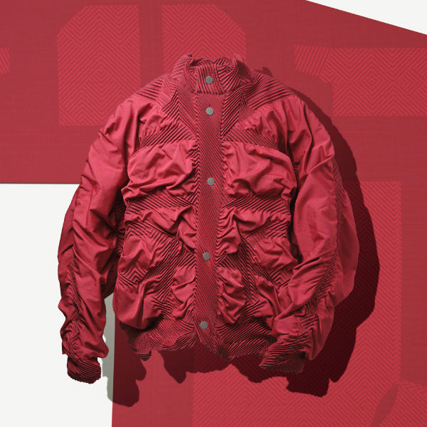 A-POC ABLE ISSEY MIYAKE フィッシュテールパーカー A-POC ABLE ISSEY MIYAKE LOOK 08 – isseymiyake.com