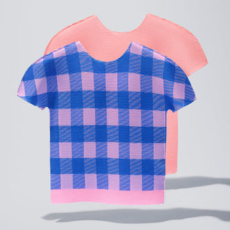 GINGHAM CHECK, STRETCH PLEATS 4