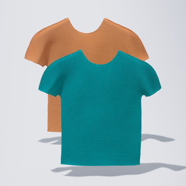イッセイミヤケ me Tシャツ ISSEY MIYAKE イッセイミヤケ me しわ加工 半袖 Tシャツ