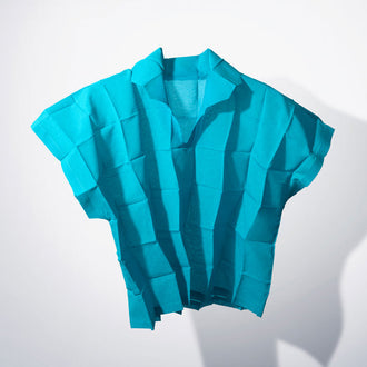 DICE PLEATS SHIRT