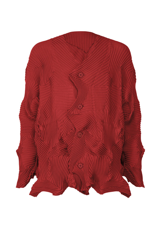 TYPE-P 003、ウィメンズ_トップス_カーディガン、レッド