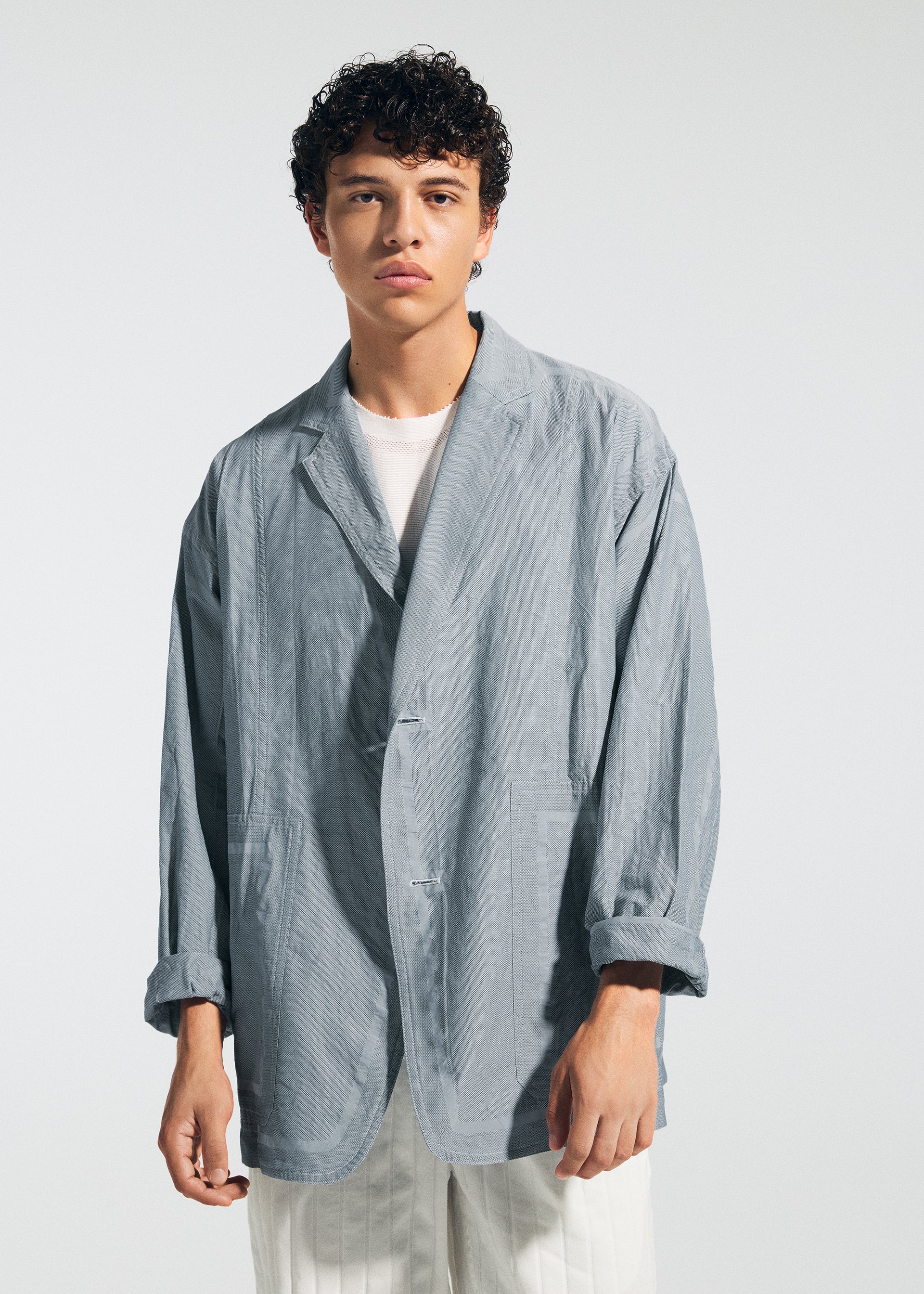 専用- ISSEY MIYAKE フード付きジャケット グレー/ブルー TYPE-U 002 – isseymiyake.com
