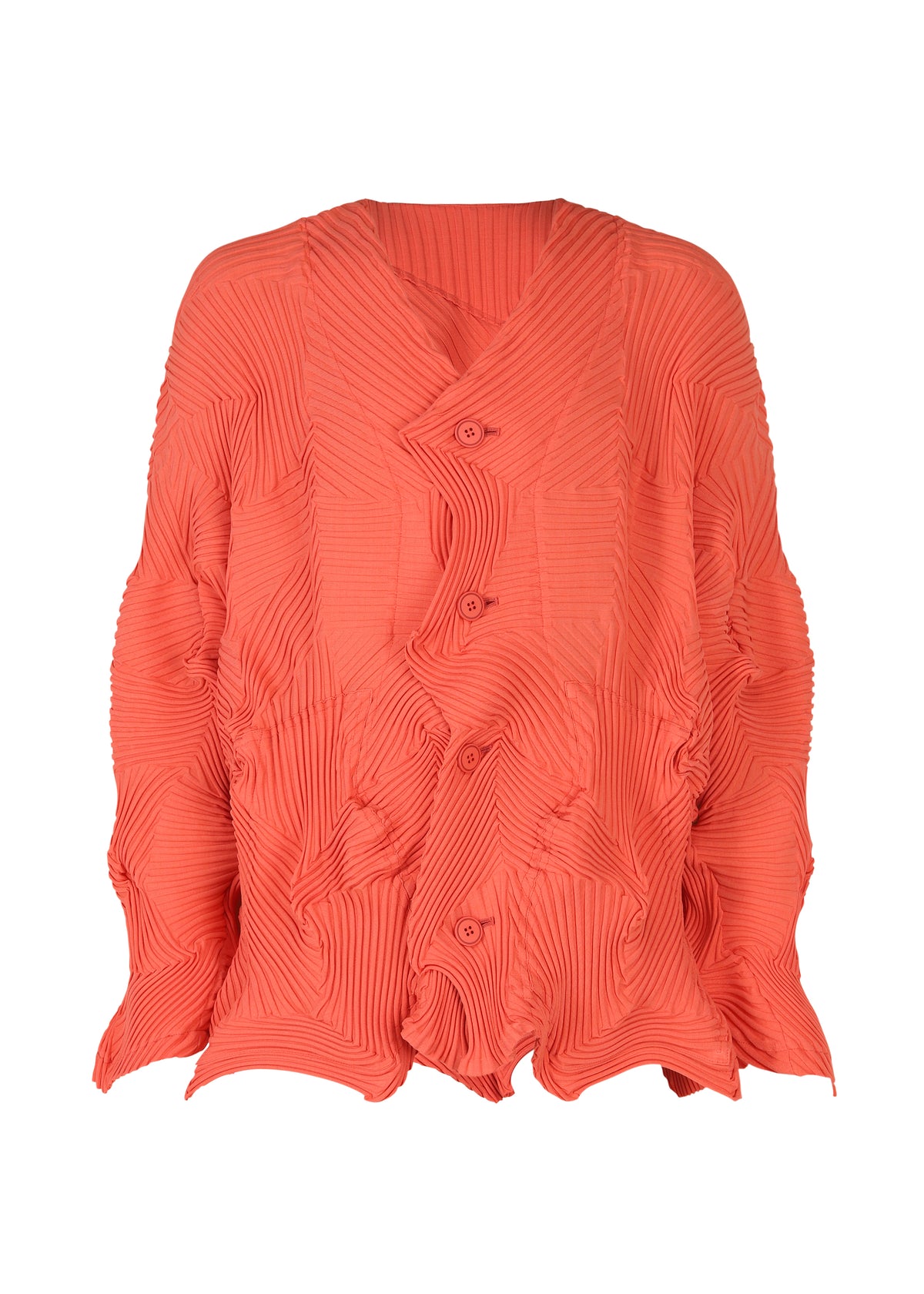 TYPE-P 003-1、ウィメンズ_トップス_カーディガン、レッド