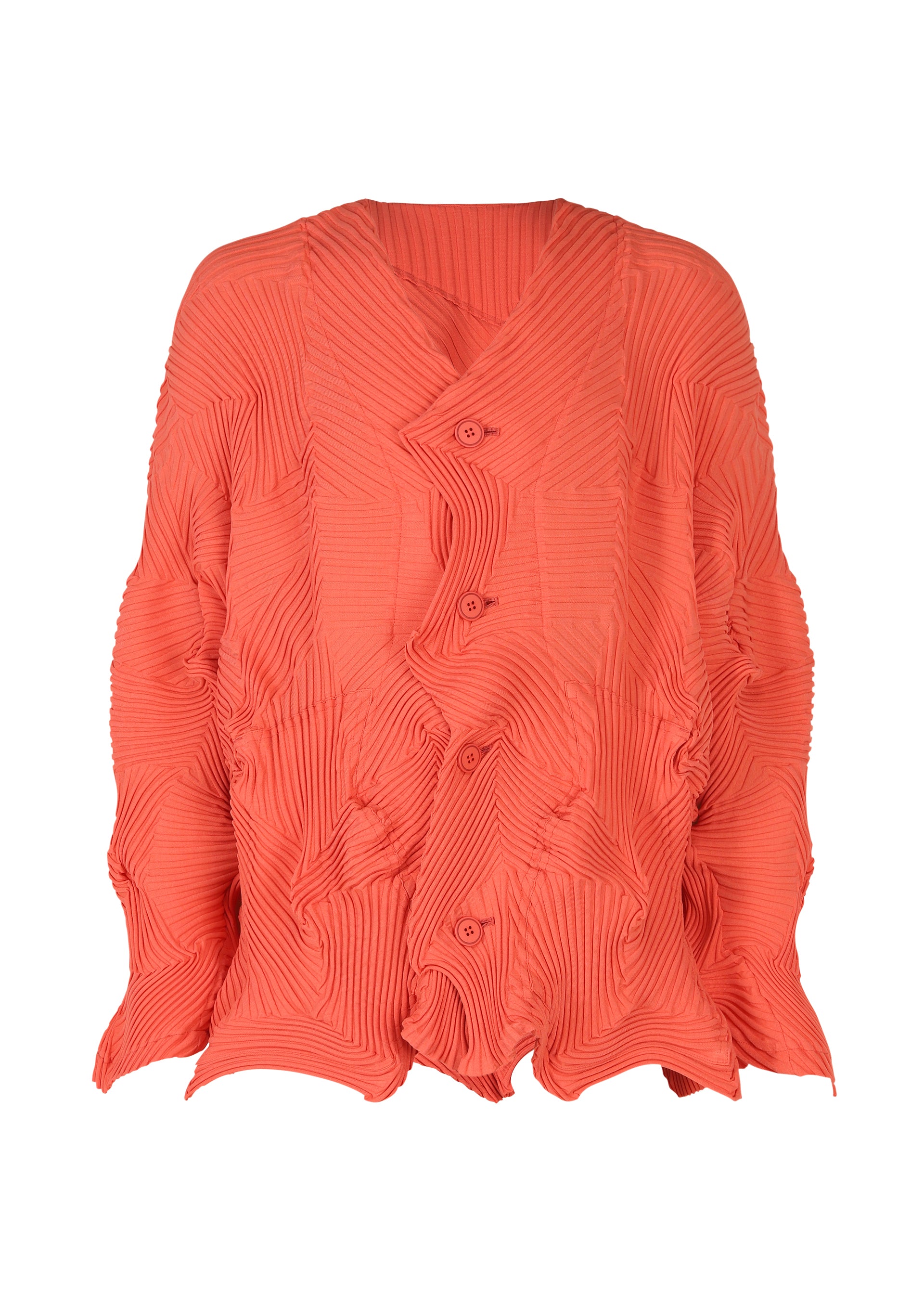 TYPE-P 003-1、ウィメンズ_トップス_カーディガン、レッド