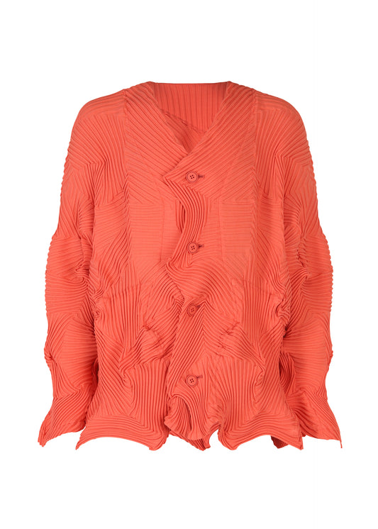 TYPE-P 003-1、ウィメンズ_トップス_カーディガン、レッド