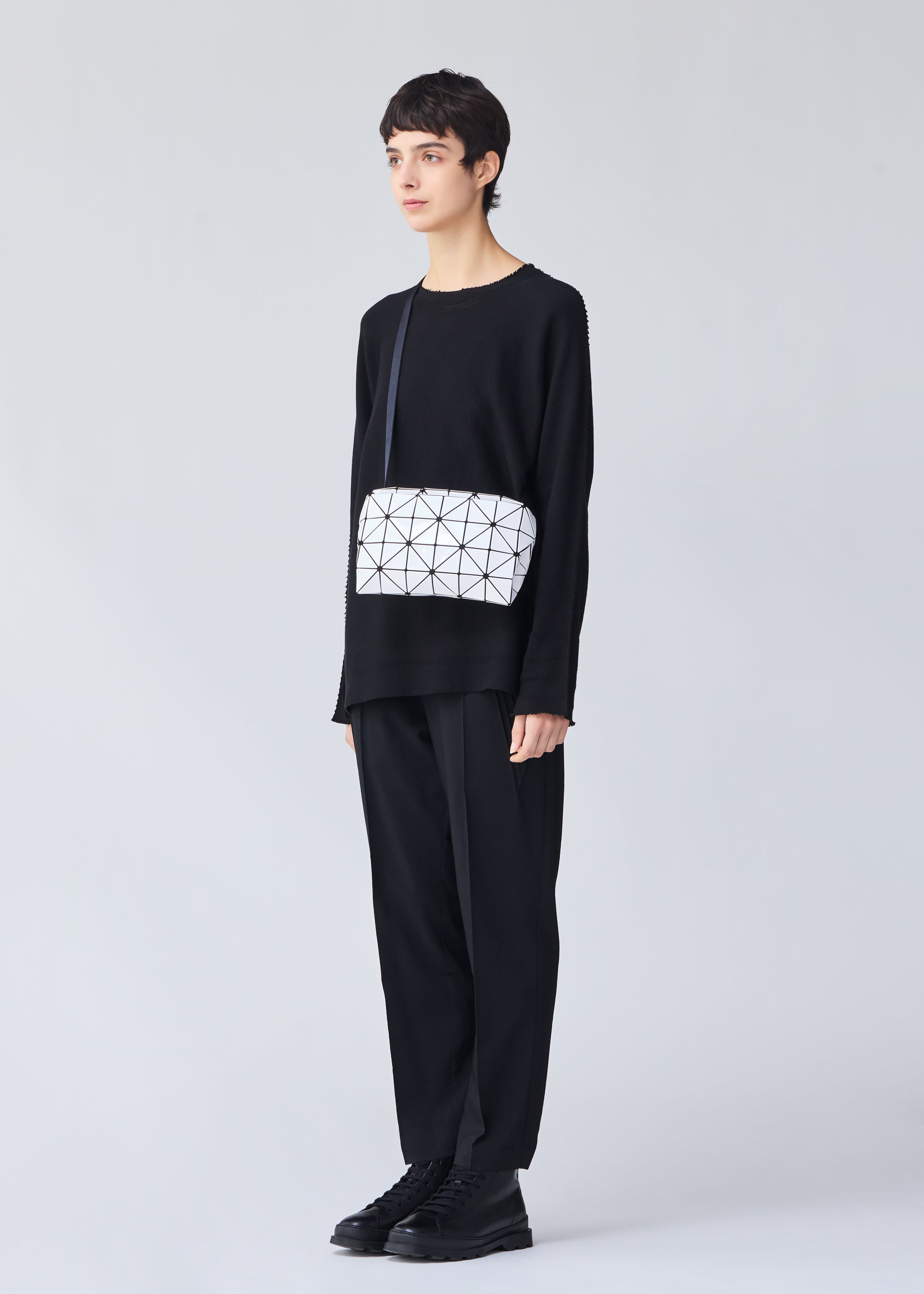 美品 BAO BAO ISSEY MIYAKE ボディバッグ ブラック タグ付き