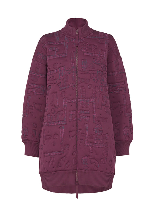 GEOMETRIC MATELASSE、ウィメンズ_ジャケット&コート_ジャケット＆ブルゾン、パープル