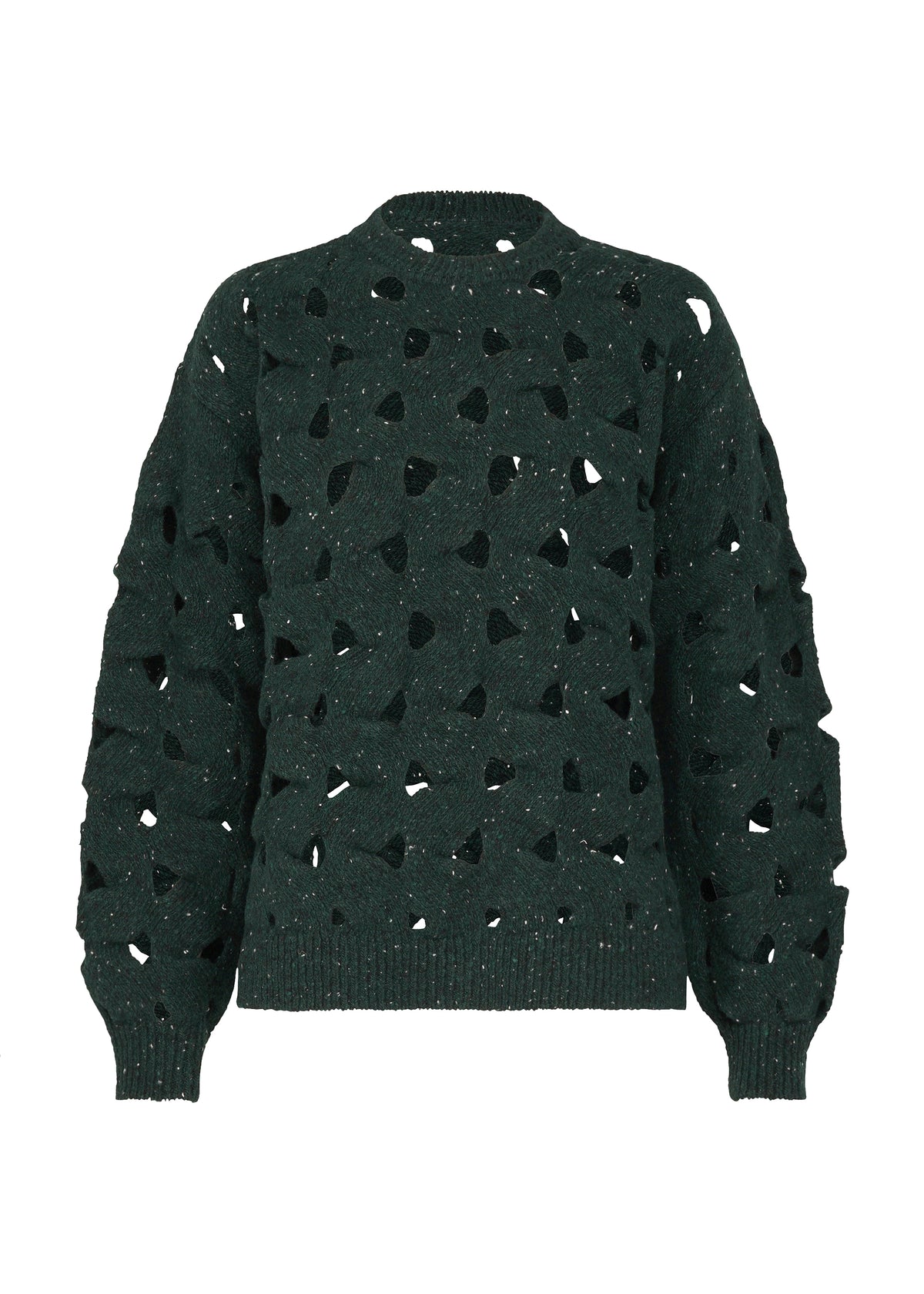 WOOL NEST KNIT、ウィメンズ_トップス_トップ、グリーン