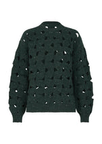 WOOL NEST KNIT、ウィメンズ_トップス_トップ、グリーン
