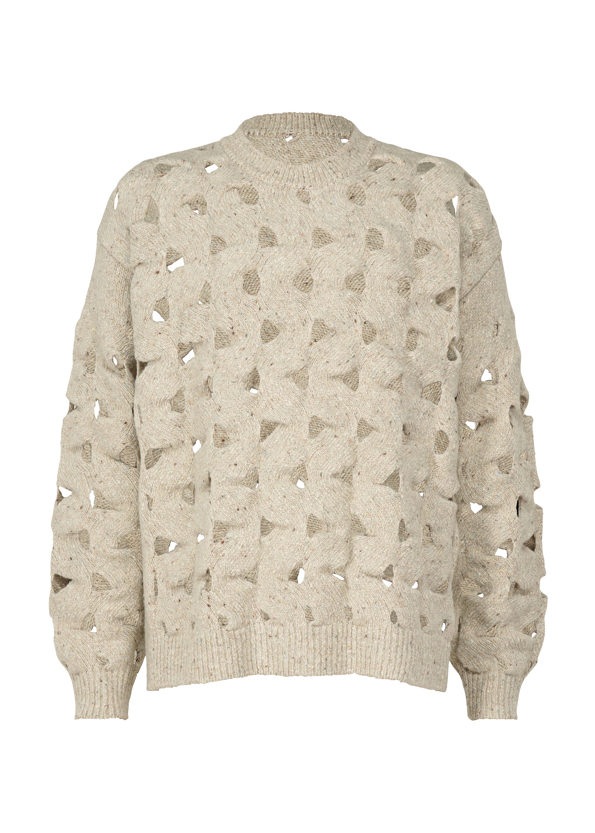 WOOL NEST KNIT、ウィメンズ_トップス_トップ、ホワイト