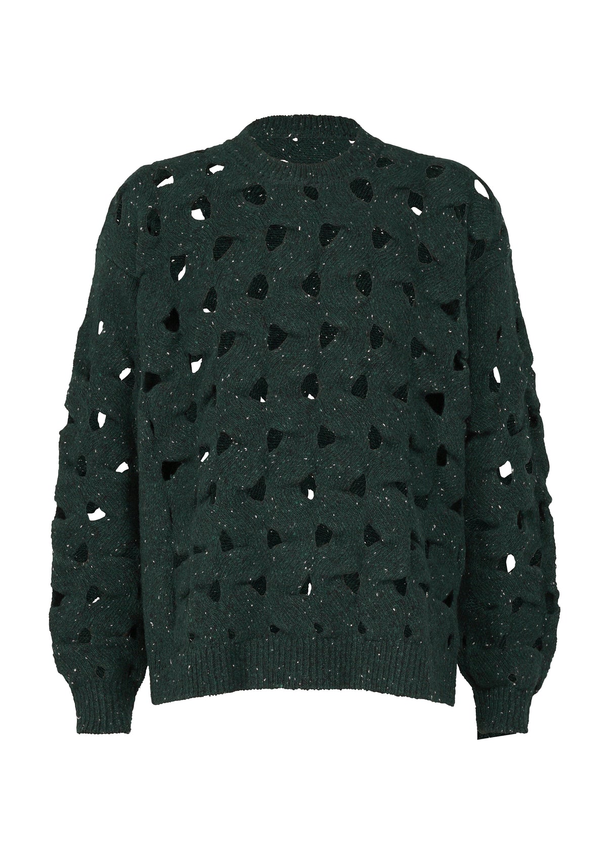 WOOL NEST KNIT、ウィメンズ_トップス_トップ、グリーン