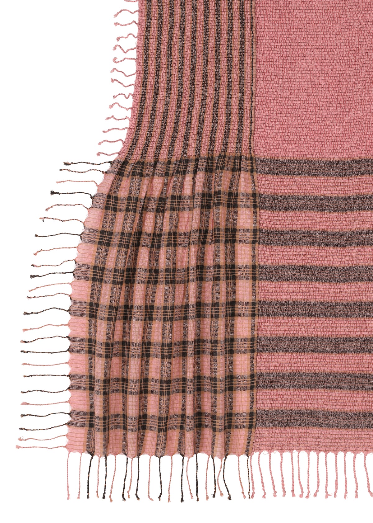 CREPE TARTAN STOLE、アクセサリー&その他_ストール、ディテール画像1