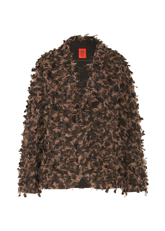 RIBBON TWEED、ウィメンズ_ジャケット&コート_ジャケット＆ブルゾン、ブラウン