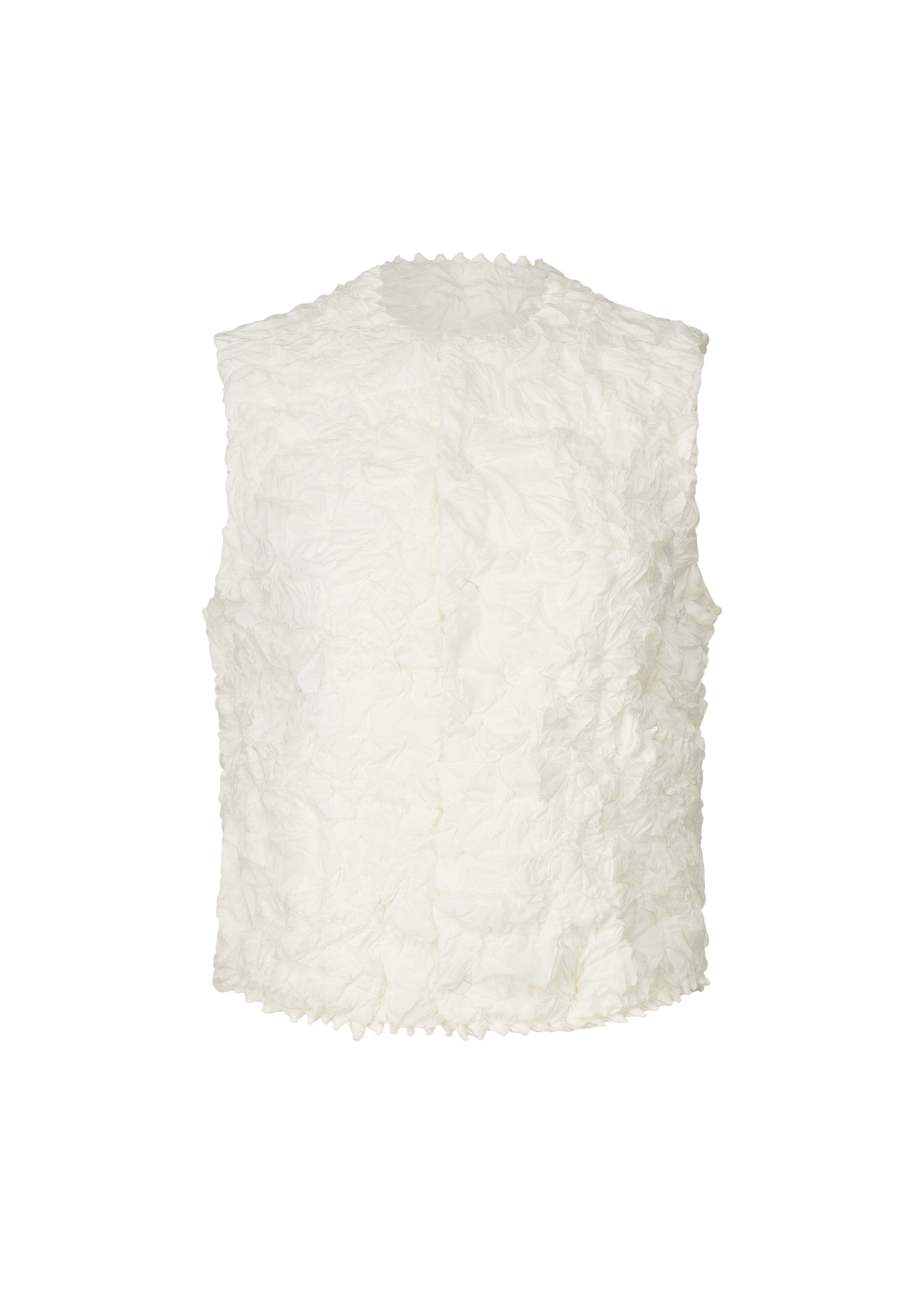 IN COAT KUMO SHIBORI、ウィメンズ_トップス_ベスト、ホワイト