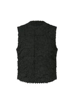 IN COAT KUMO SHIBORI、ウィメンズ_トップス_ベスト、ブラック