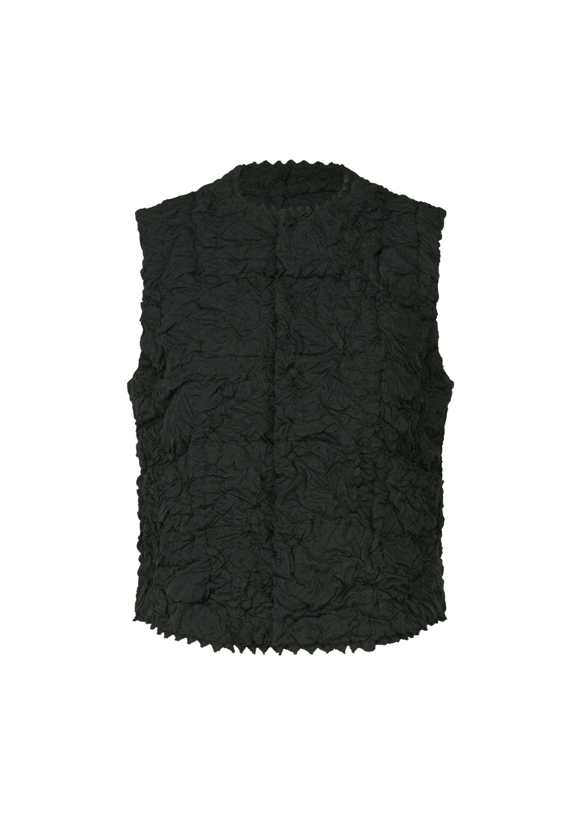 IN COAT KUMO SHIBORI、ウィメンズ_トップス_ベスト、ブラック