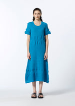 KYO CHIJIMI HORIZONTAL STRIPE、ウィメンズ_ワンピース、着用画像1